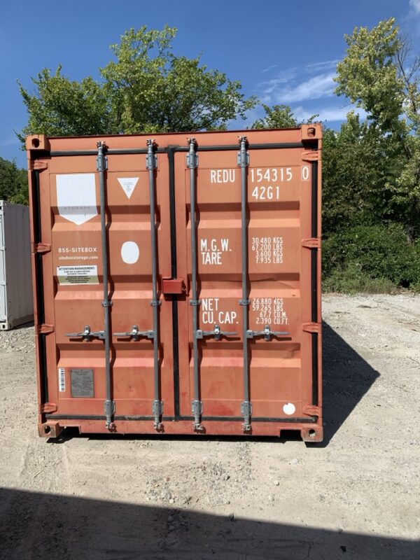 154315 | 40' shipping container w/ lock box (cargo worthy)