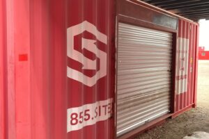 2019006 w/ lock box, rollup door and man door | 20' shipping container (iicl)