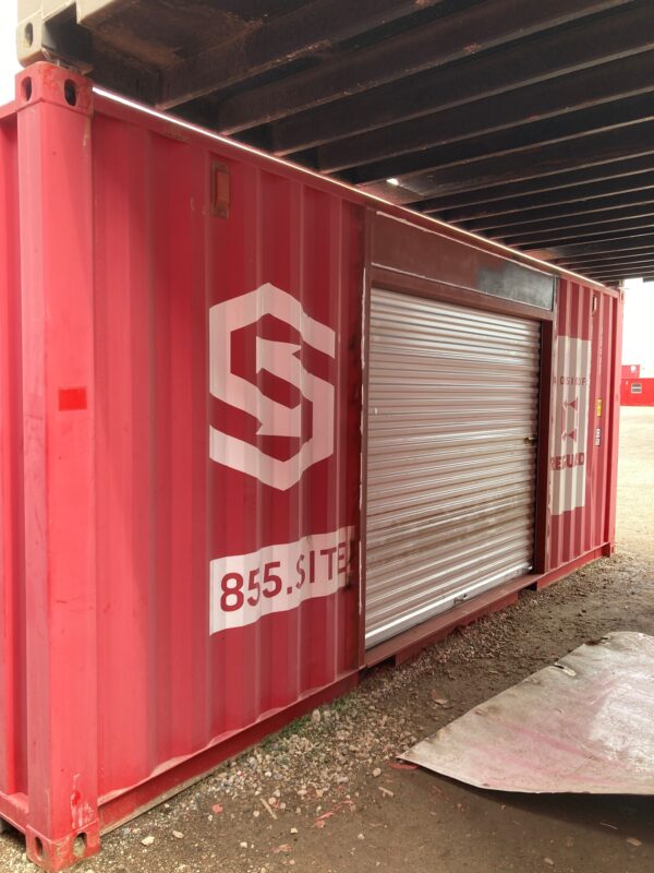 2019006 w/ lock box, rollup door and man door | 20' shipping container (iicl)