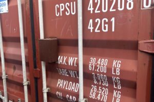 cpsu 420208 6 | 40' shipping container (cargo worthy)