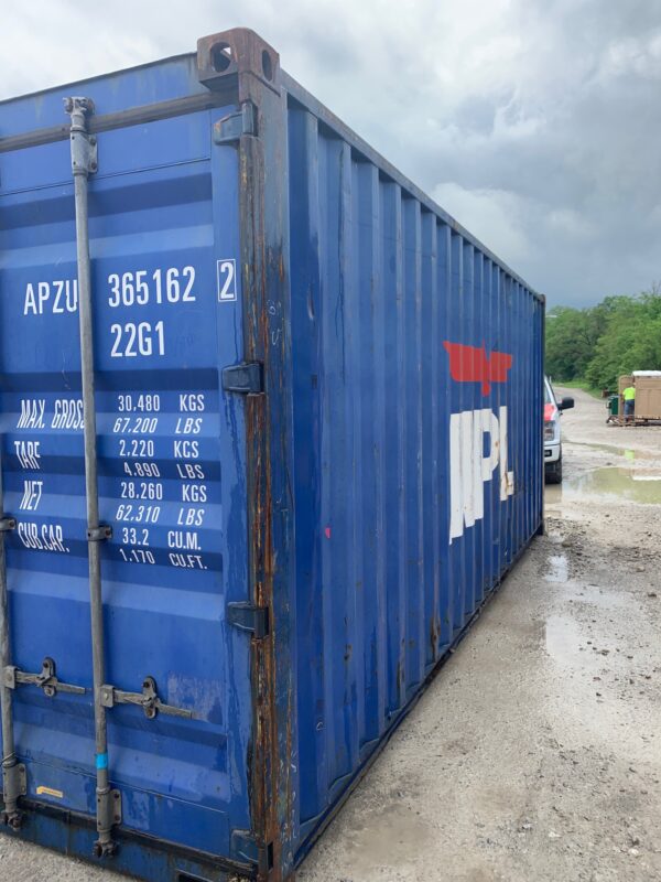 apzu365162 2 20' container (cargo worthy)