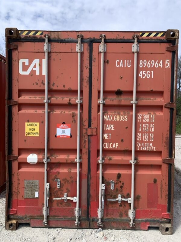 Gcuu Containers CAIU896964-5 | 40' High Cube Shipping Container (Cargo Worthy)