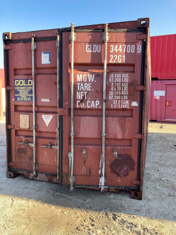 gldu344700 9 20' container (cargo worthy)