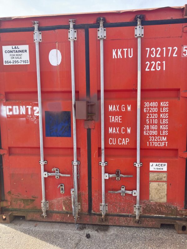 kktu732172 5 20' storage container (cargo worthy)