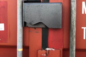 shipping container bolt on lock box