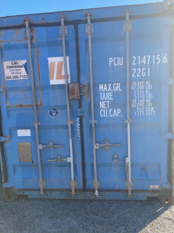 pciu 214715 6 | 20' shipping container (cargo worthy)