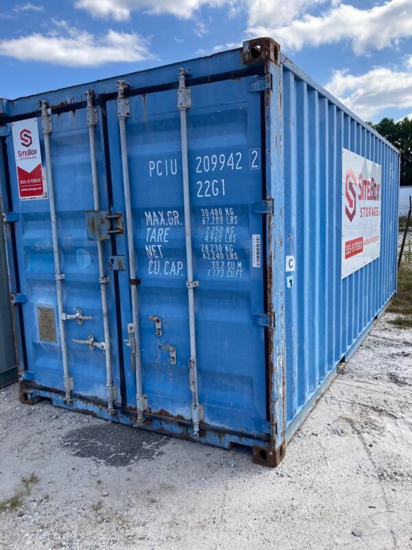 pciu 209942 2 w/ lock box | 20' shipping container (cargo worthy)