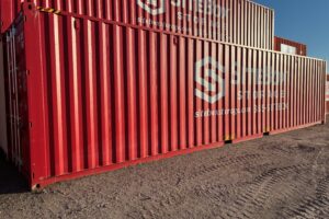 40' high cube shipping container w/ leasing specs (one trip)
