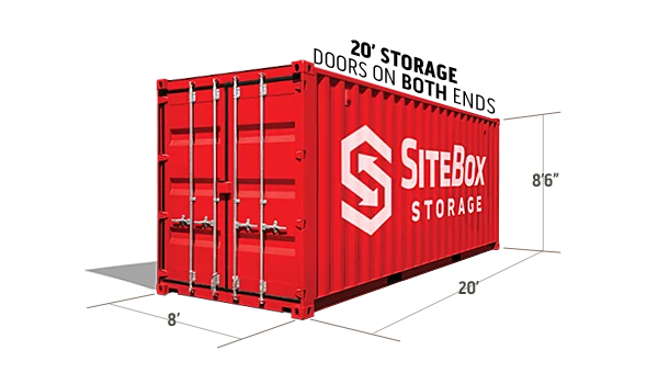 8x20 storage container