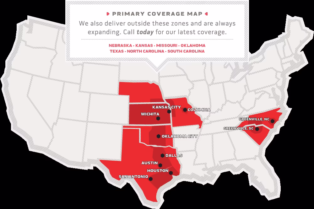 SiteBox coverage map