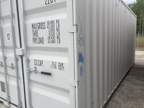 sleu 236769 2 w/ lock box | 20' shipping container (one trip)