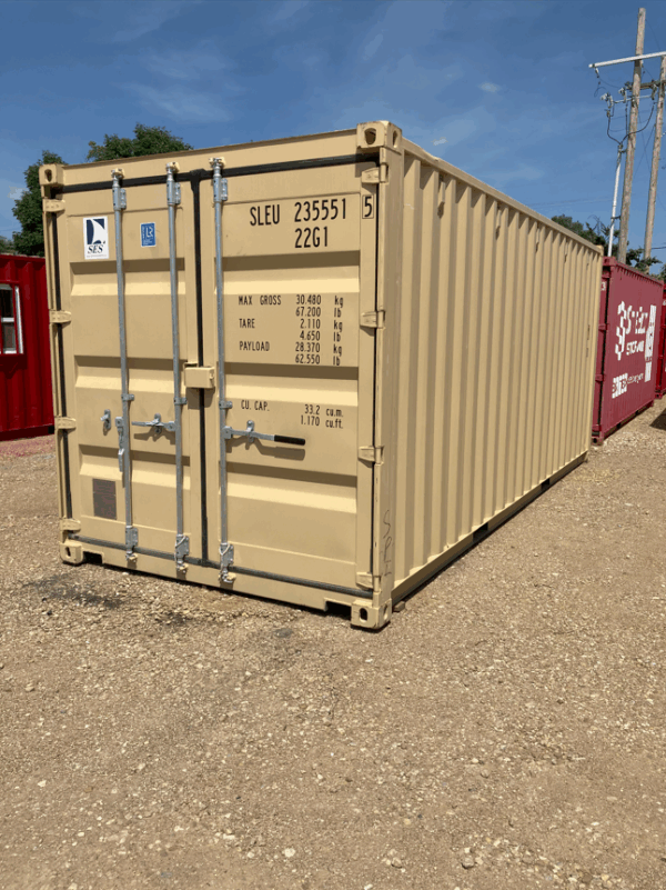 sleu235551 5 w/ lock box | 20' shipping container (one trip)