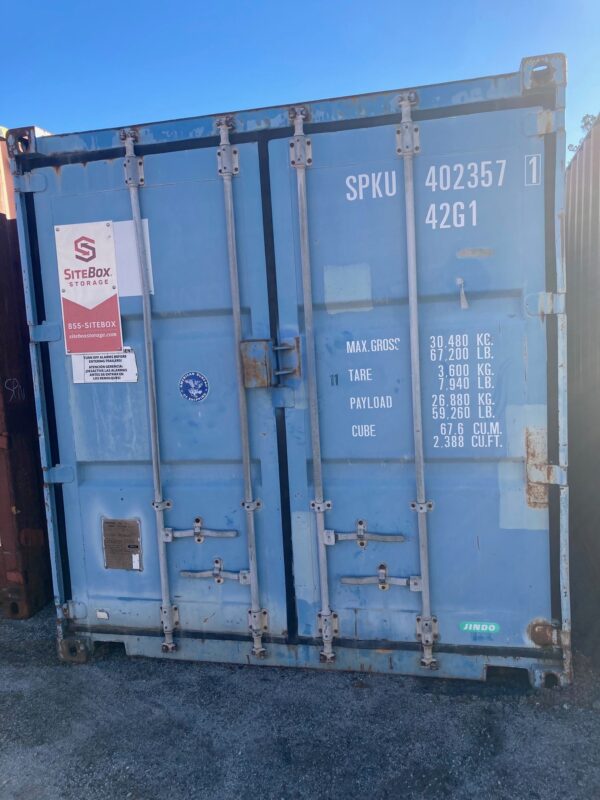 spku 402357 1 | 40' shipping container w/ lock box (cargo worthy)