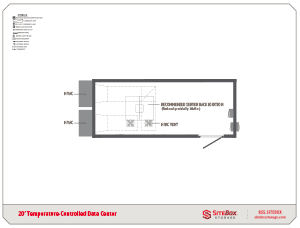 sitebox 20 temperature controlled data center floor plan