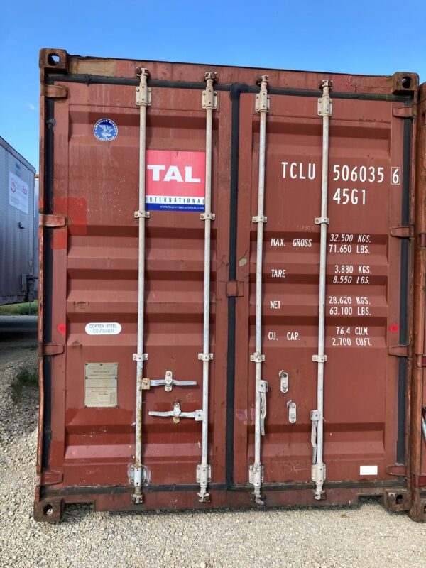 tclu506035 6 | 40' high cube shipping container (cargo worthy)