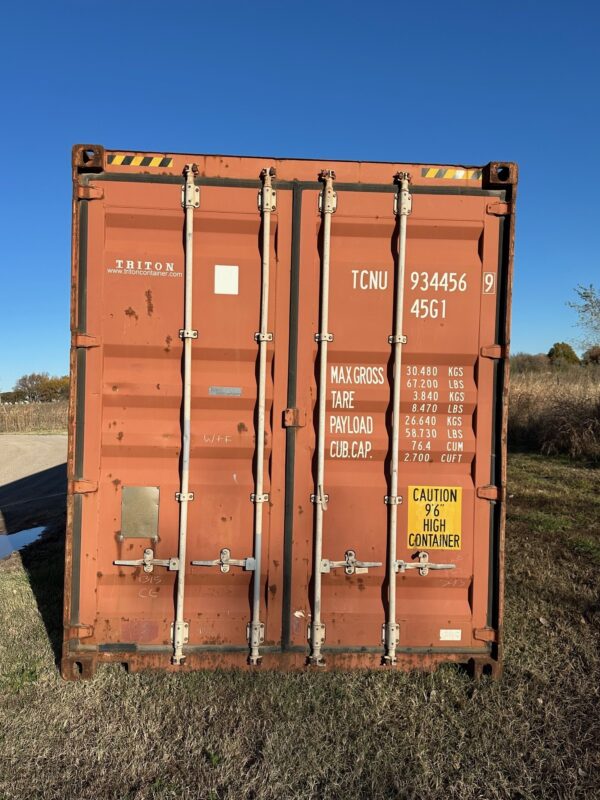 tcnu934456 9 | 40' high cube shipping container (cargo worthy)