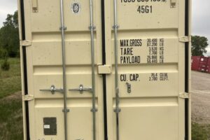 tgsu508459 8 w/ lock box | 40' high cube shipping container (one trip)