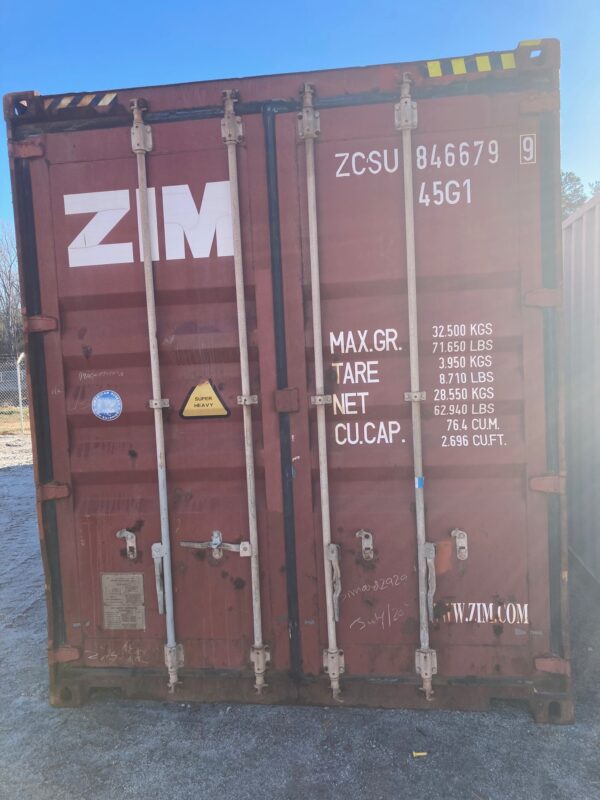 zcsu 846679 9 | 40' high cube shipping container (cargo worthy)