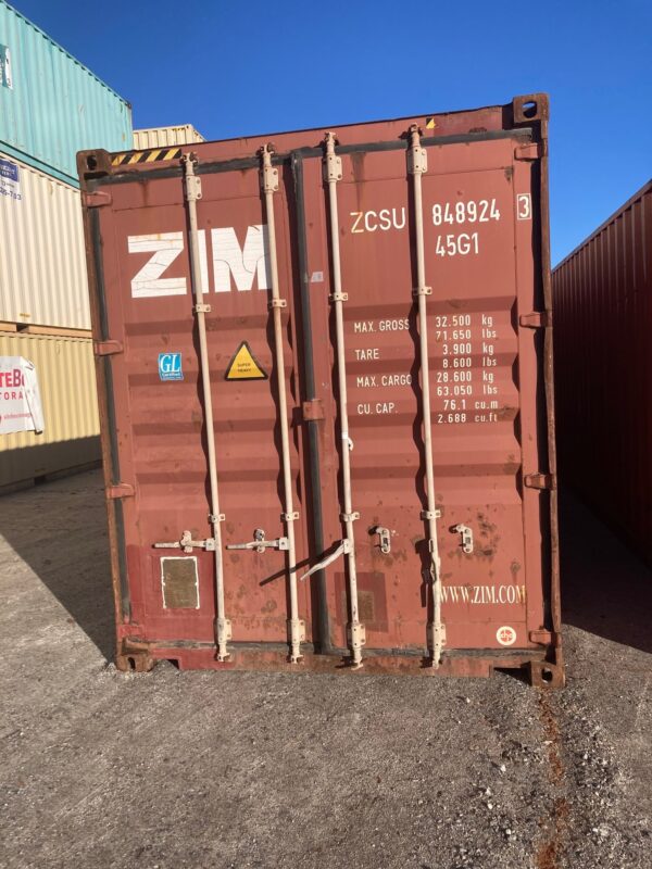 zcsu 848924 3 | 40' high cube shipping container (cargo worthy)