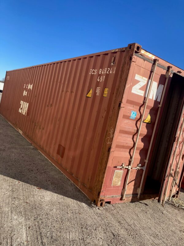 zcsu 848924 3 | 40' high cube shipping container (cargo worthy)