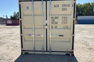 glcu 220532 6 w/ lock box | 20' double door, shipping container (one trip)