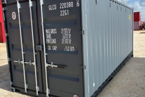 glcu220380 6 w/ lock boxes | 20' double door shipping container (one trip)